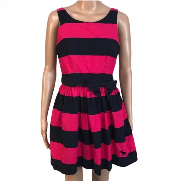 Abercrombie & Fitch Dresses & Skirts - ABERCROMBIE & FITCH Striped Fit & Flare Dress